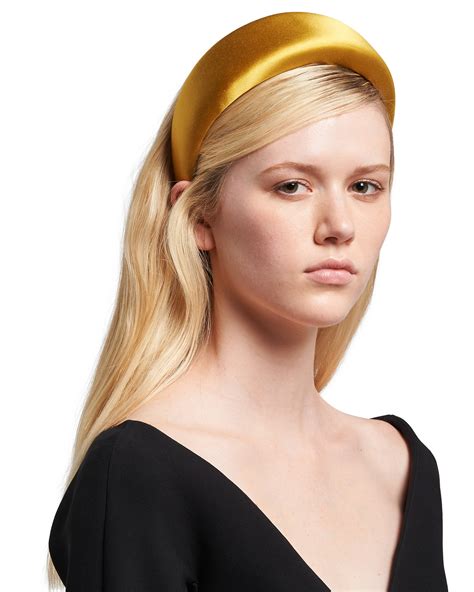 prada satin headband